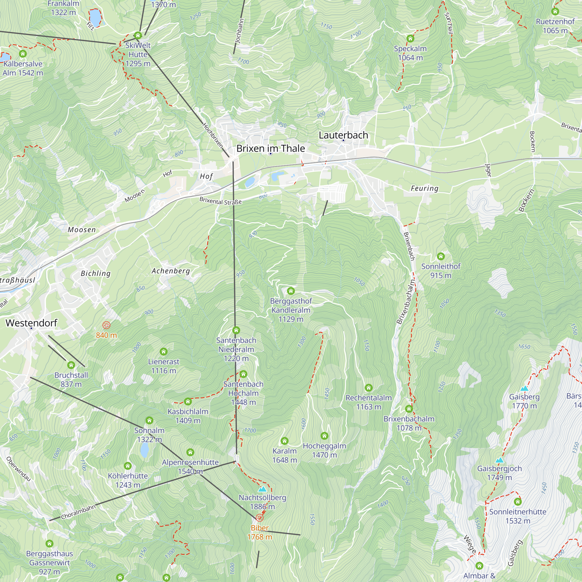 Berggasthof Kandleralm map
