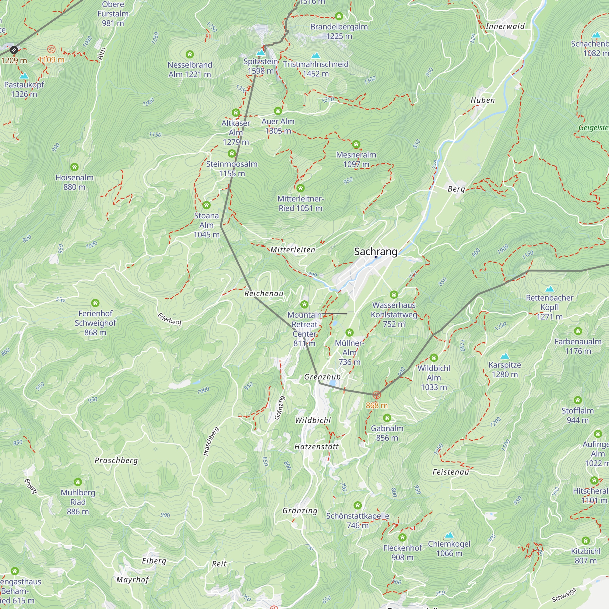 Mountain Retreat Center map