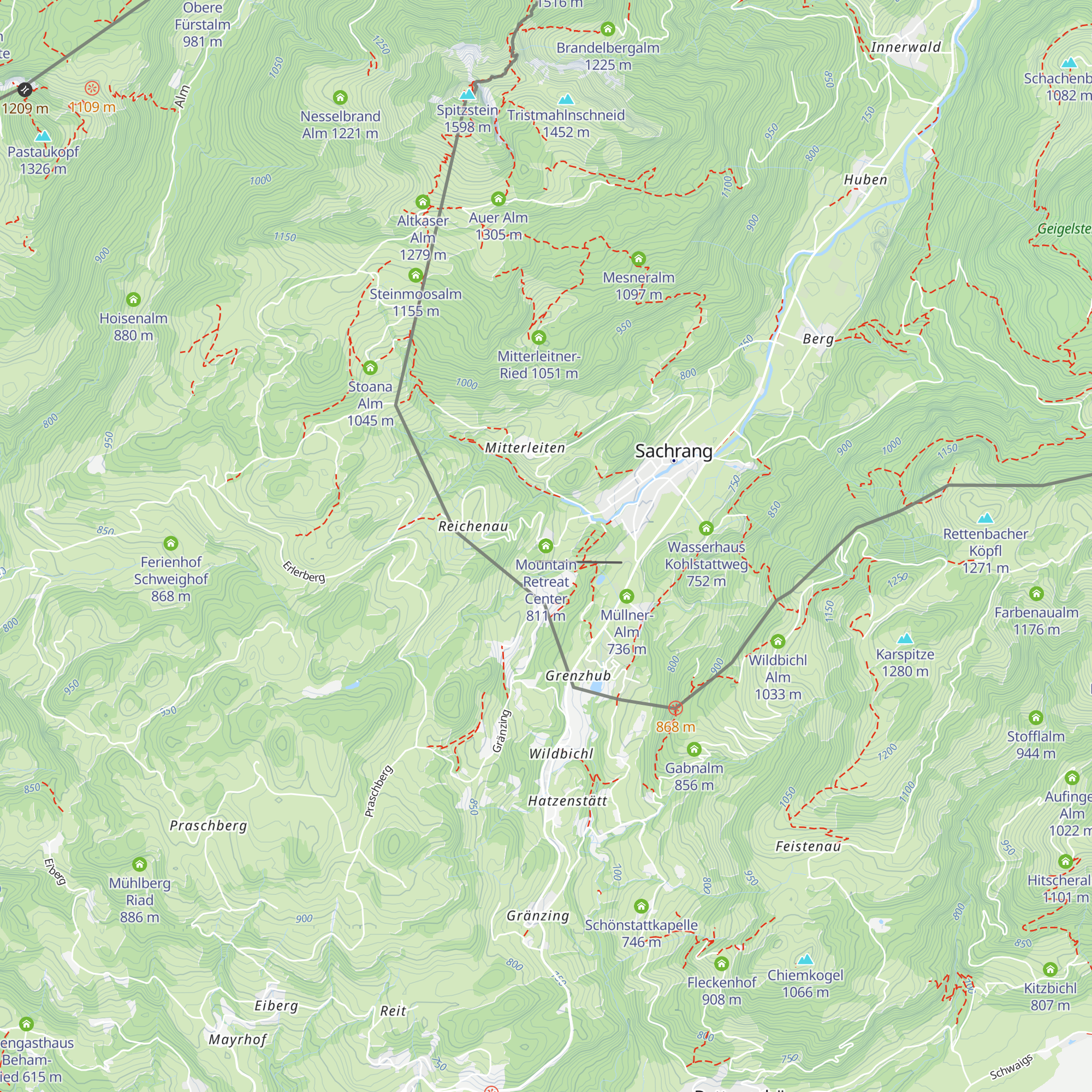 Mountain Retreat Center map