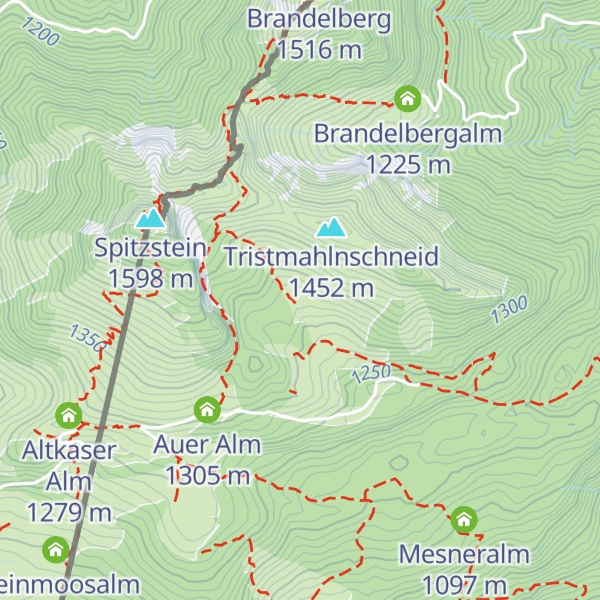 Map of Tristmahlnalm