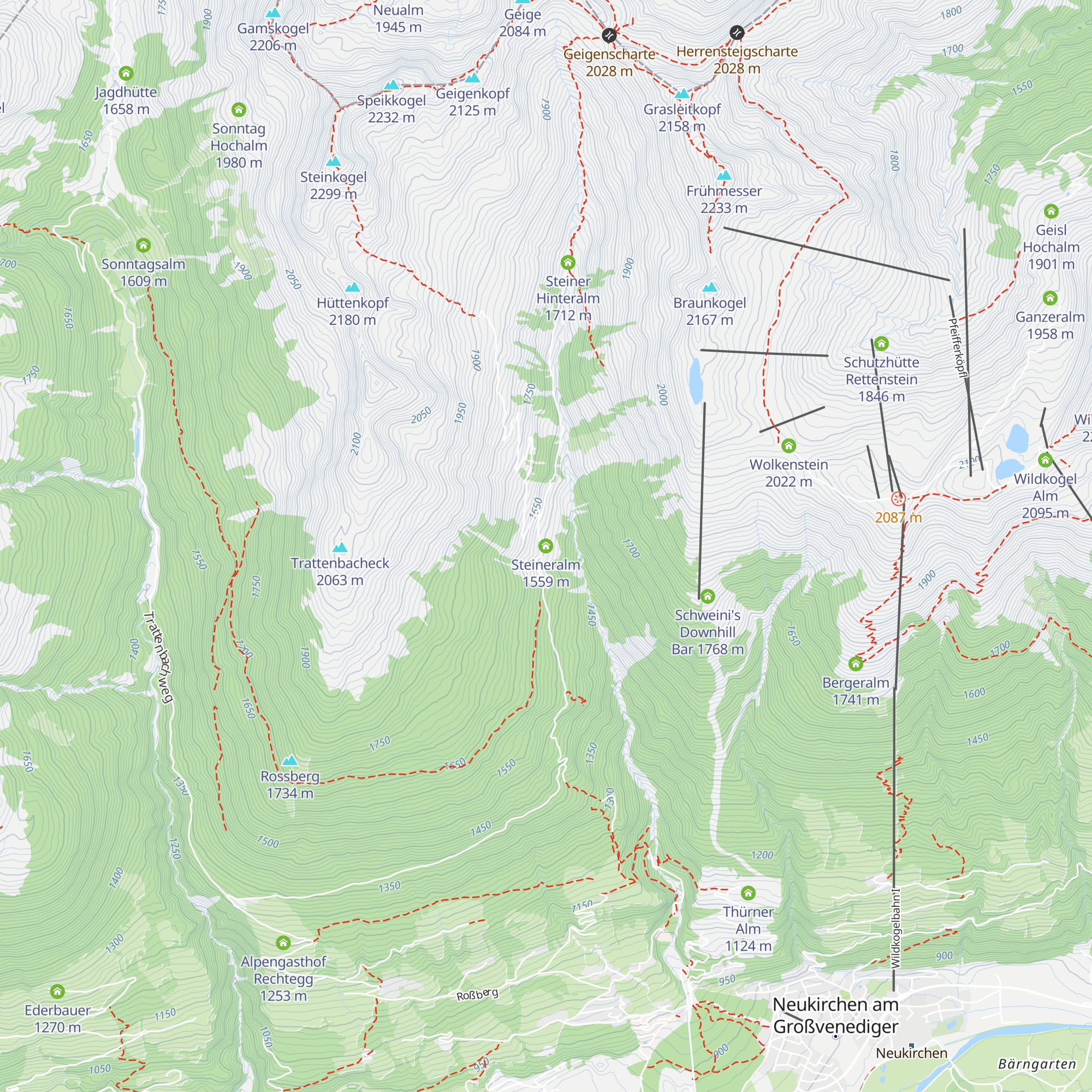 Steineralm map