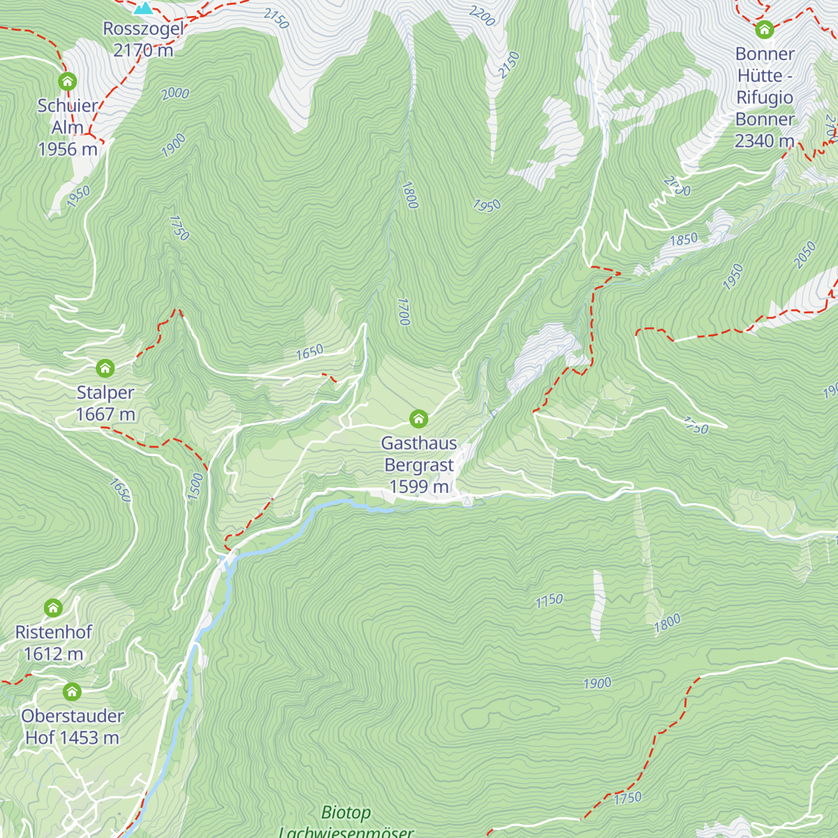 Gasthaus Bergrast map
