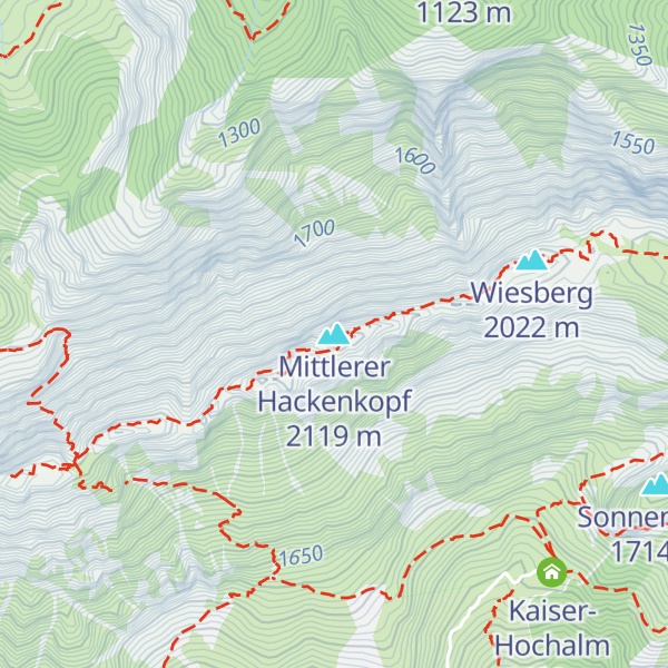 Map of Mittlerer Hackenkopf