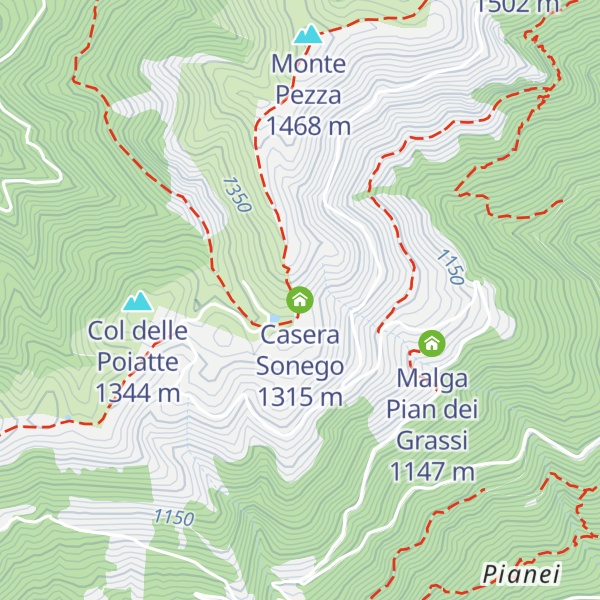 Map of Casera Sonego