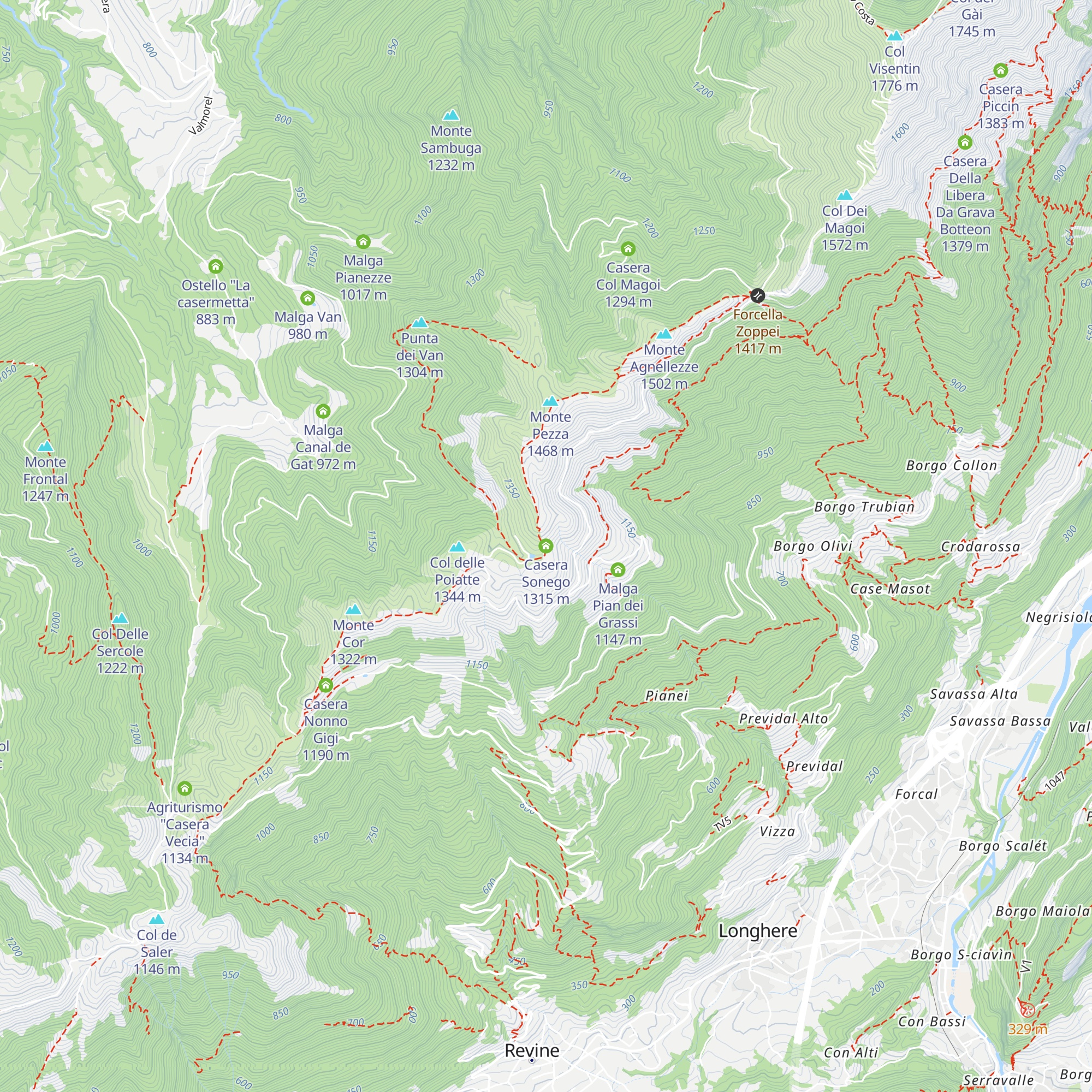 Casera Sonego map