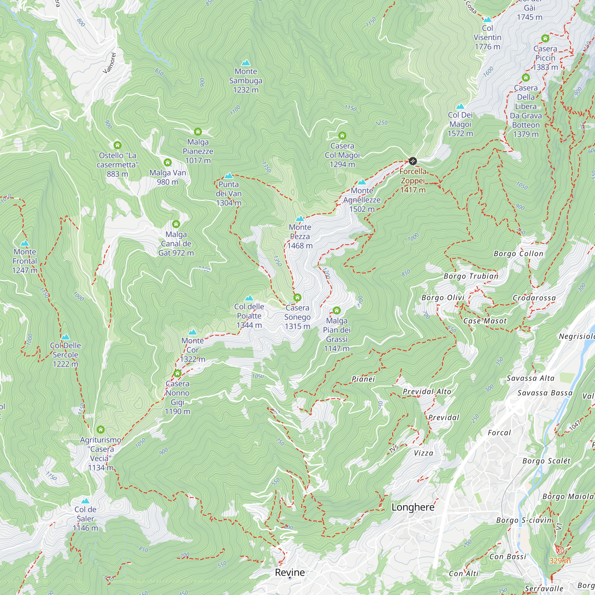 Casera Sonego map