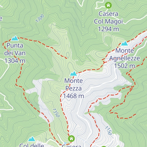 Map of Monte Pezza