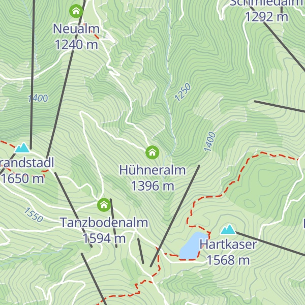 Map of Hühneralm