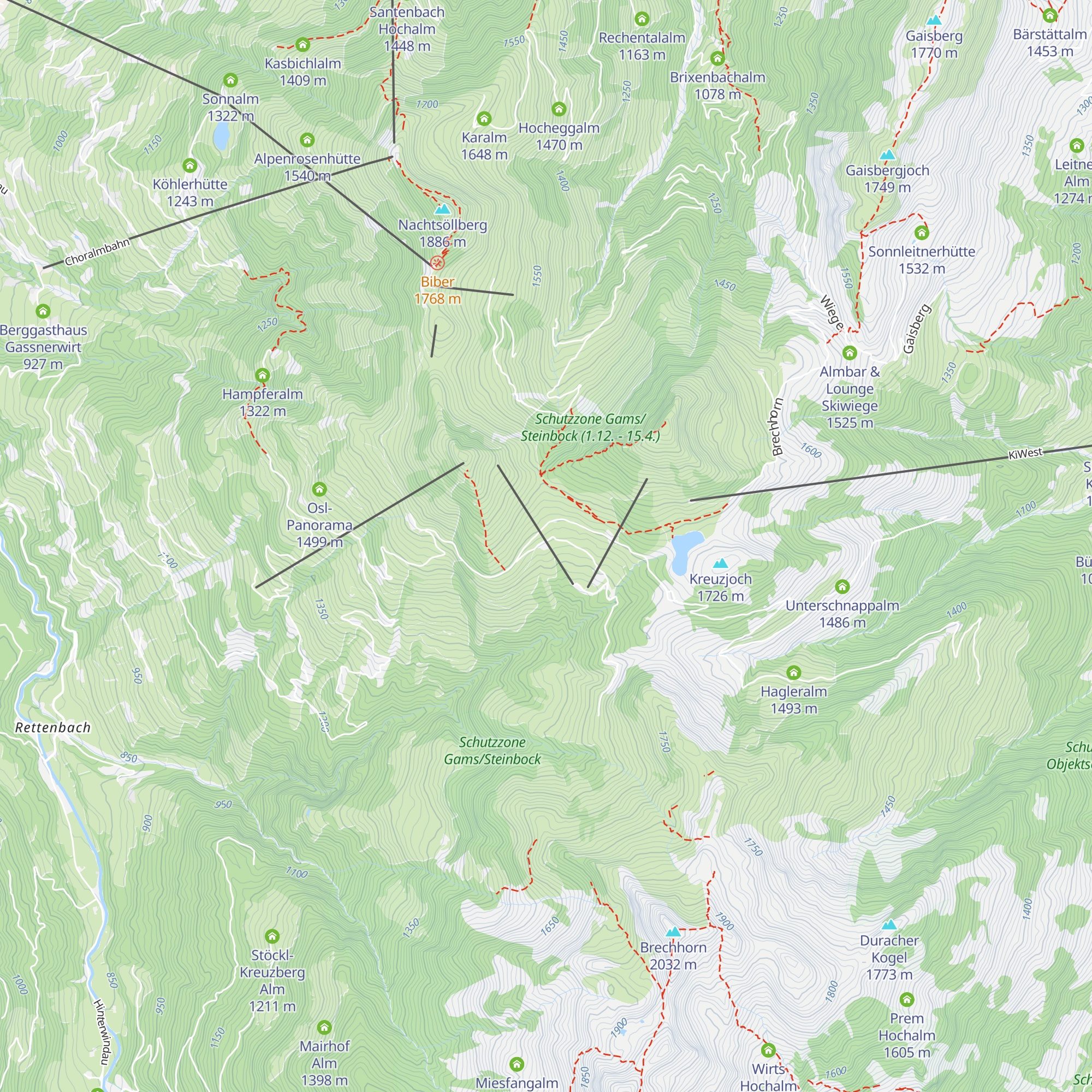 Innerfleidingalm map