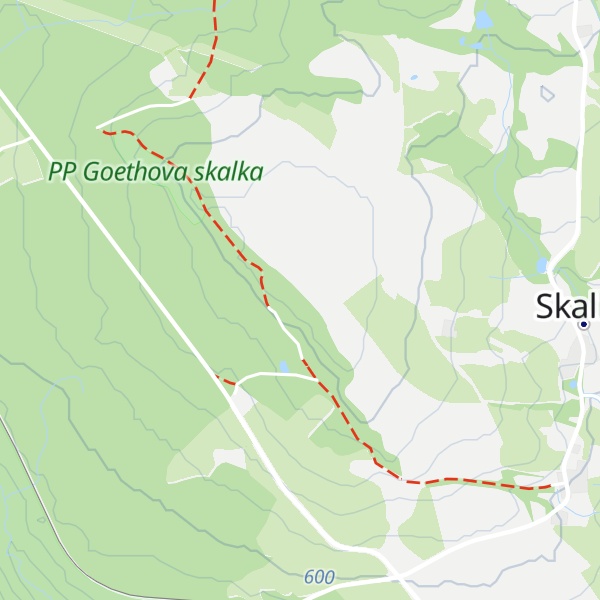 Map of Goethův vrch