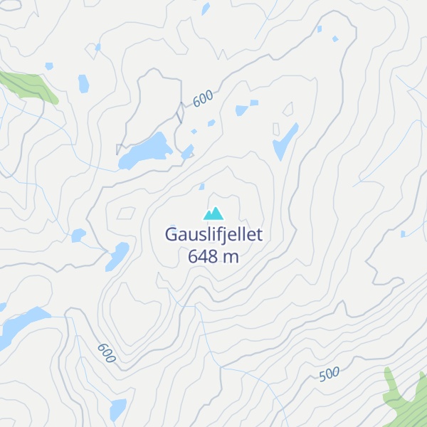 Map of Gauslifjellet