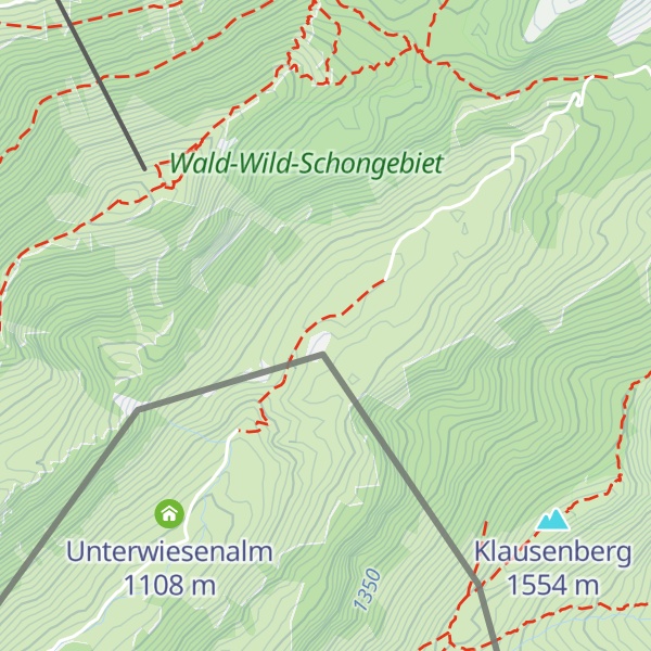 Map of Trockenbach Hütte