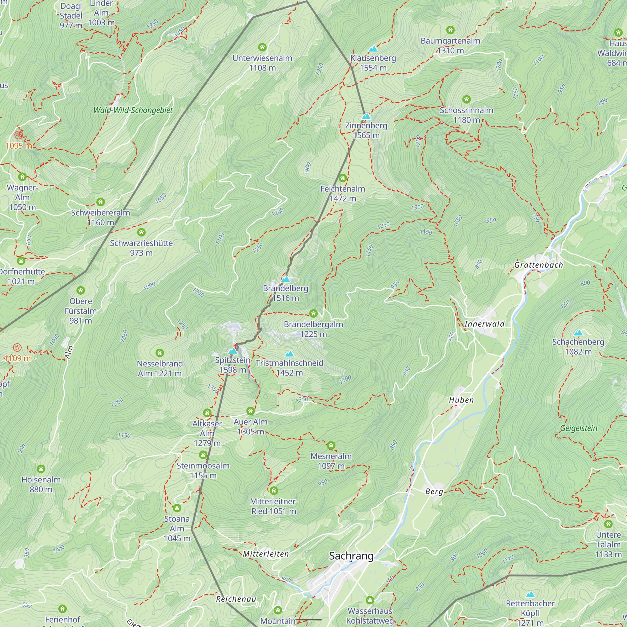 Brandelbergalm map