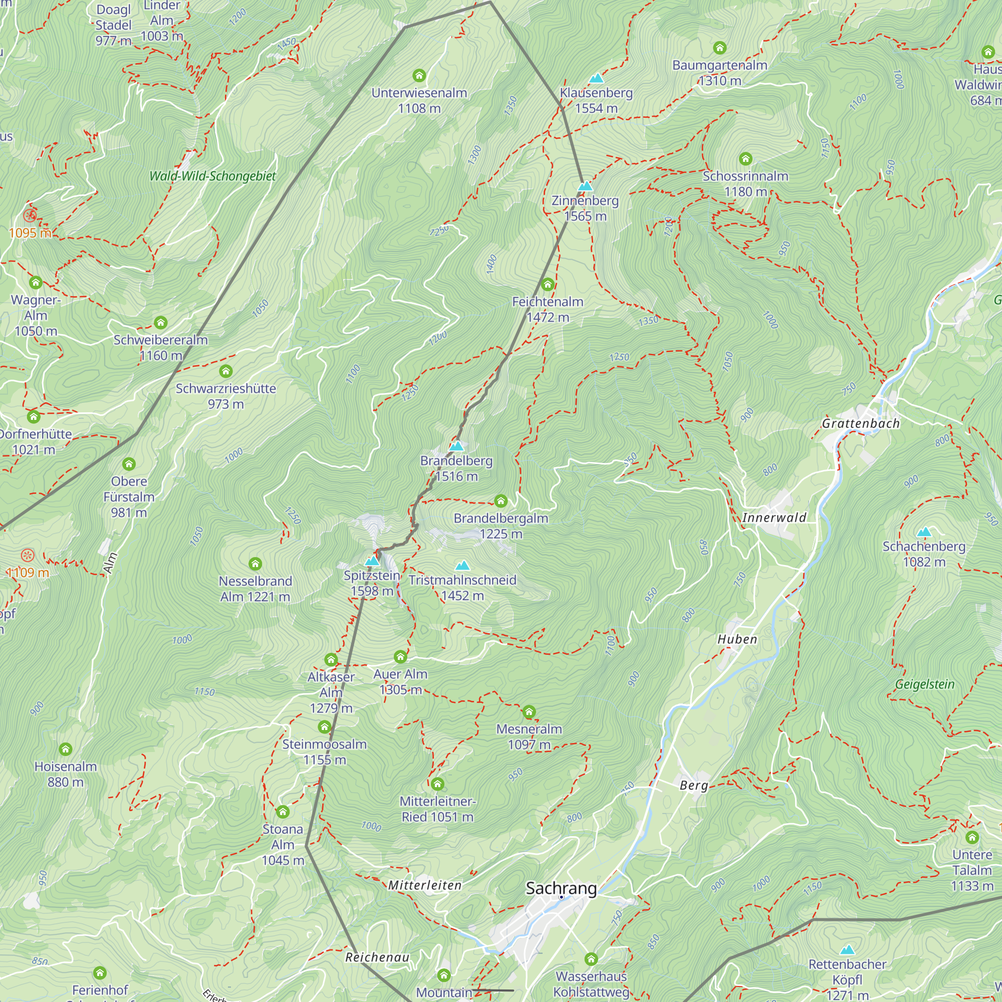 Brandelbergalm map