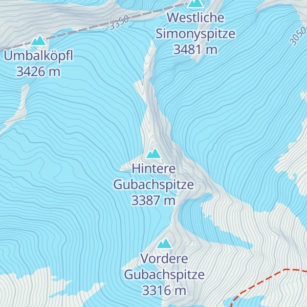 Map of Hintere Gubachspitze