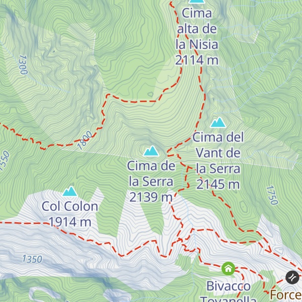 Map of Cima de la Serra