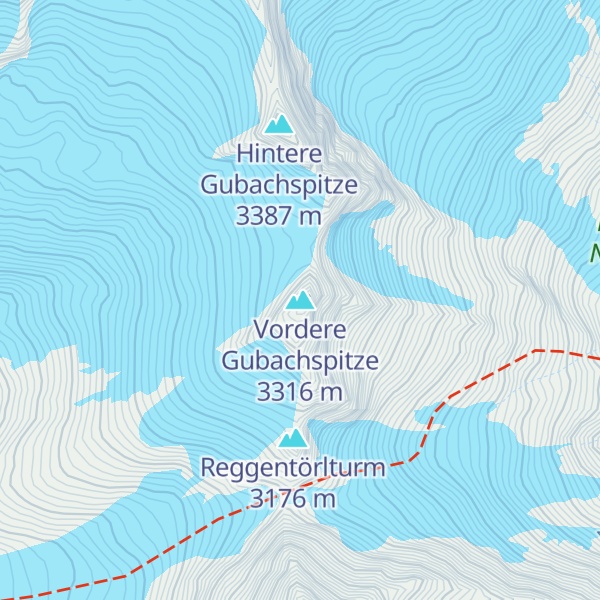 Map of Vordere Gubachspitze