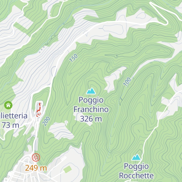 Map of Poggio Franchino