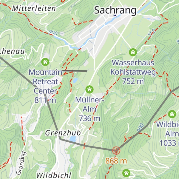Map of Müllner-Alm