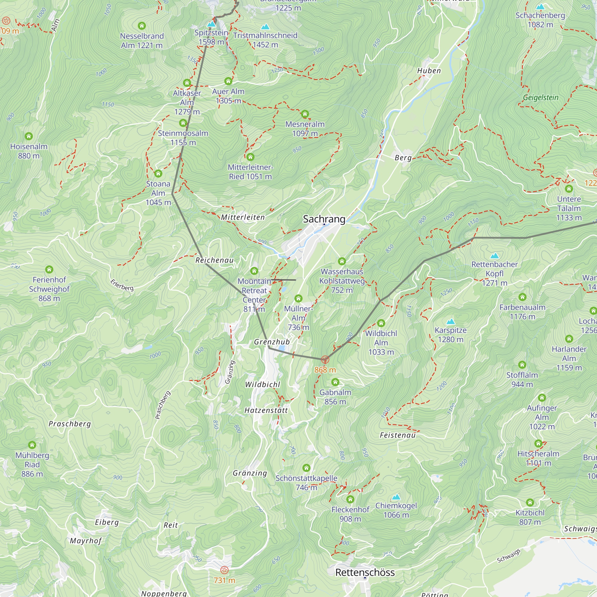 Müllner-Alm map