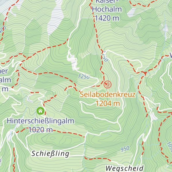Map of Kaiser Niederalm