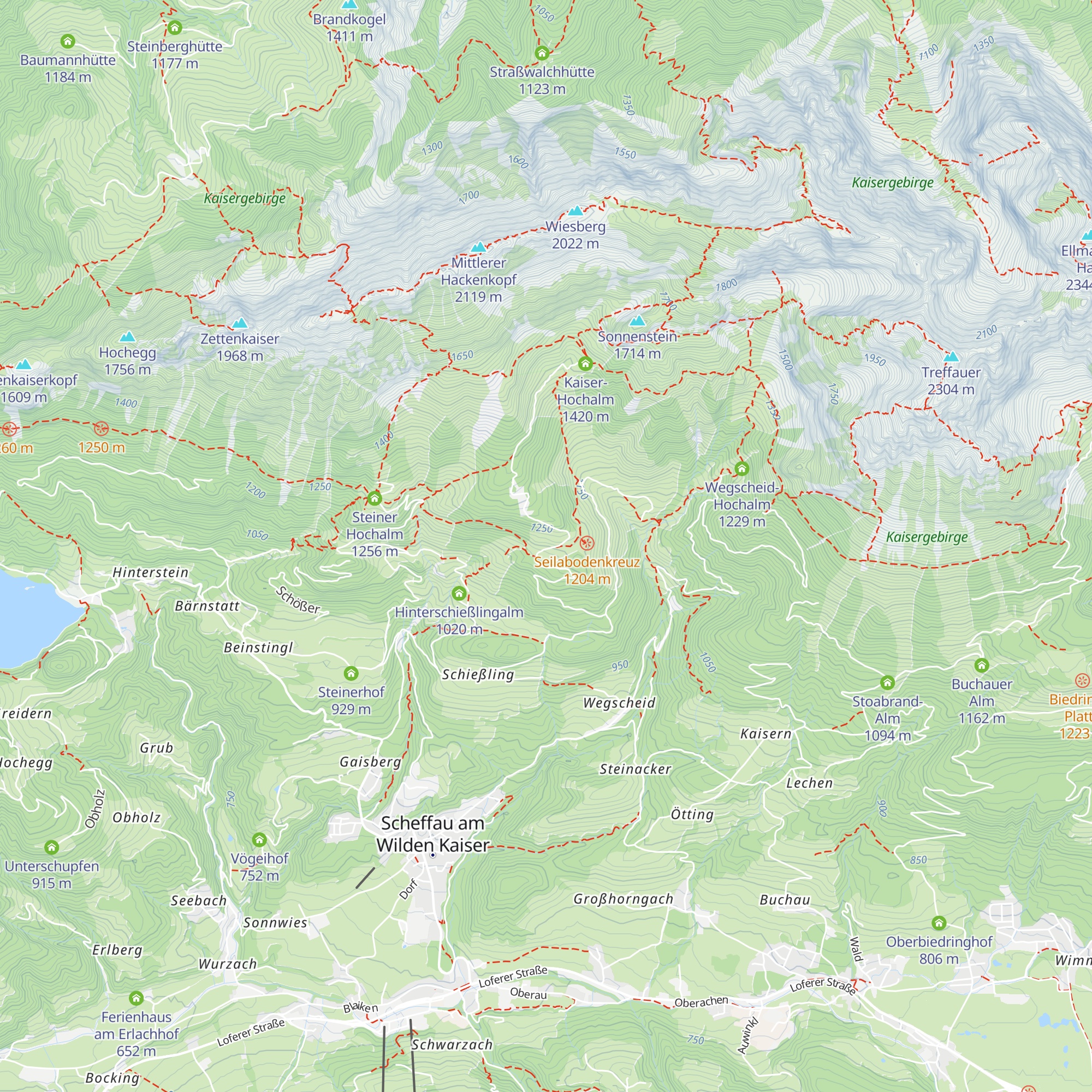 Kaiser Niederalm map