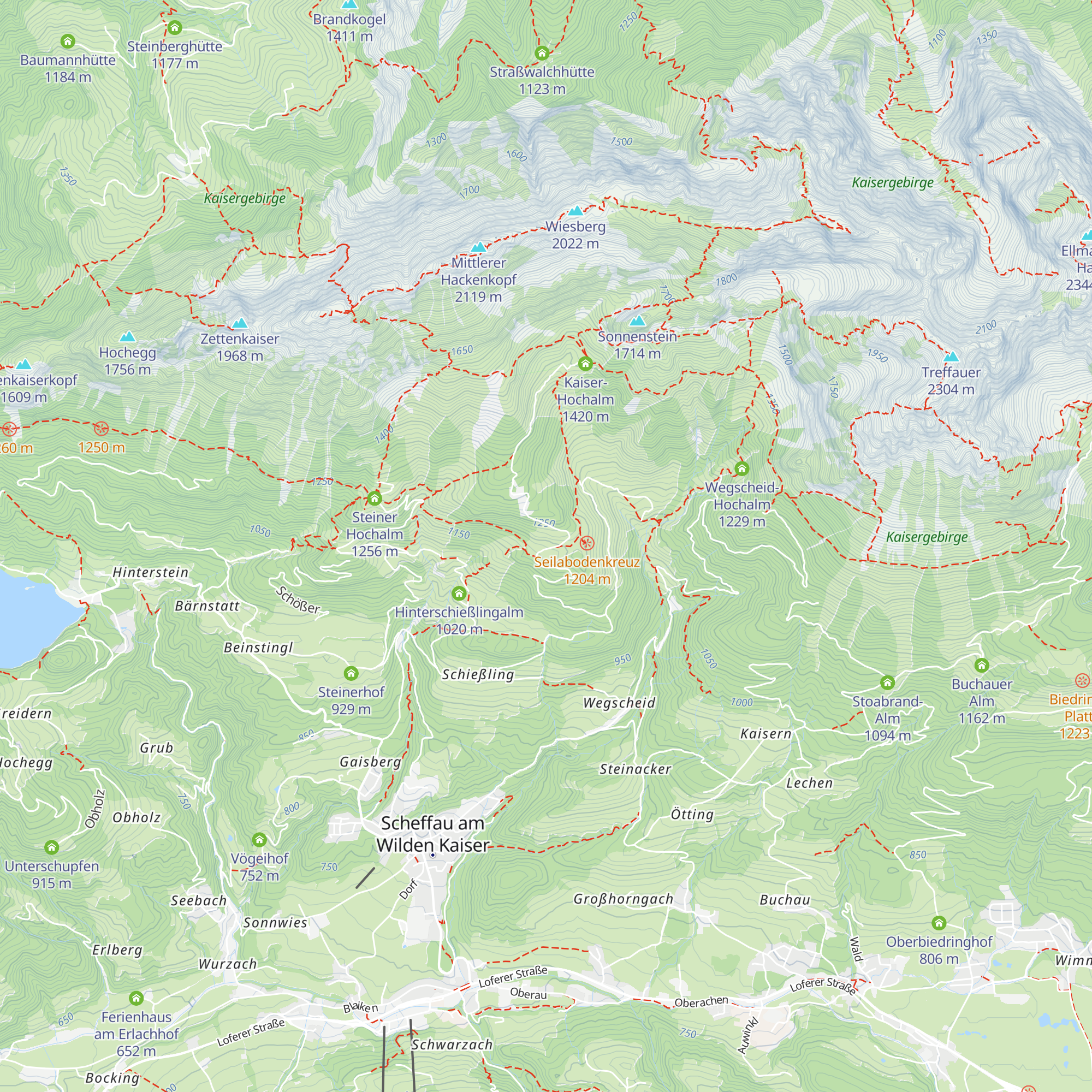 Kaiser Niederalm map