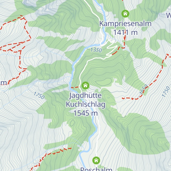 Map of Jagdhütte Kuchlschlag