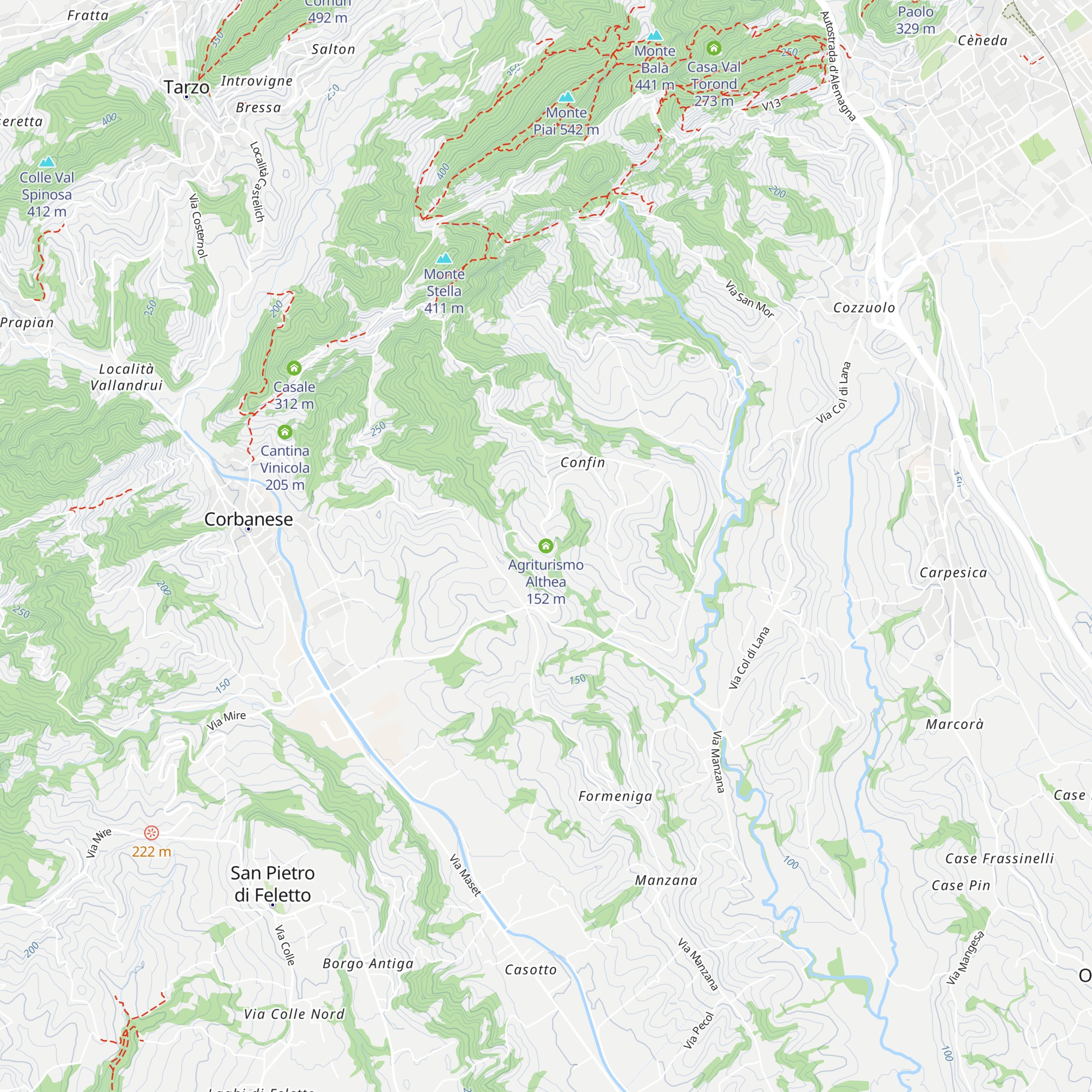 Agriturismo Althea map