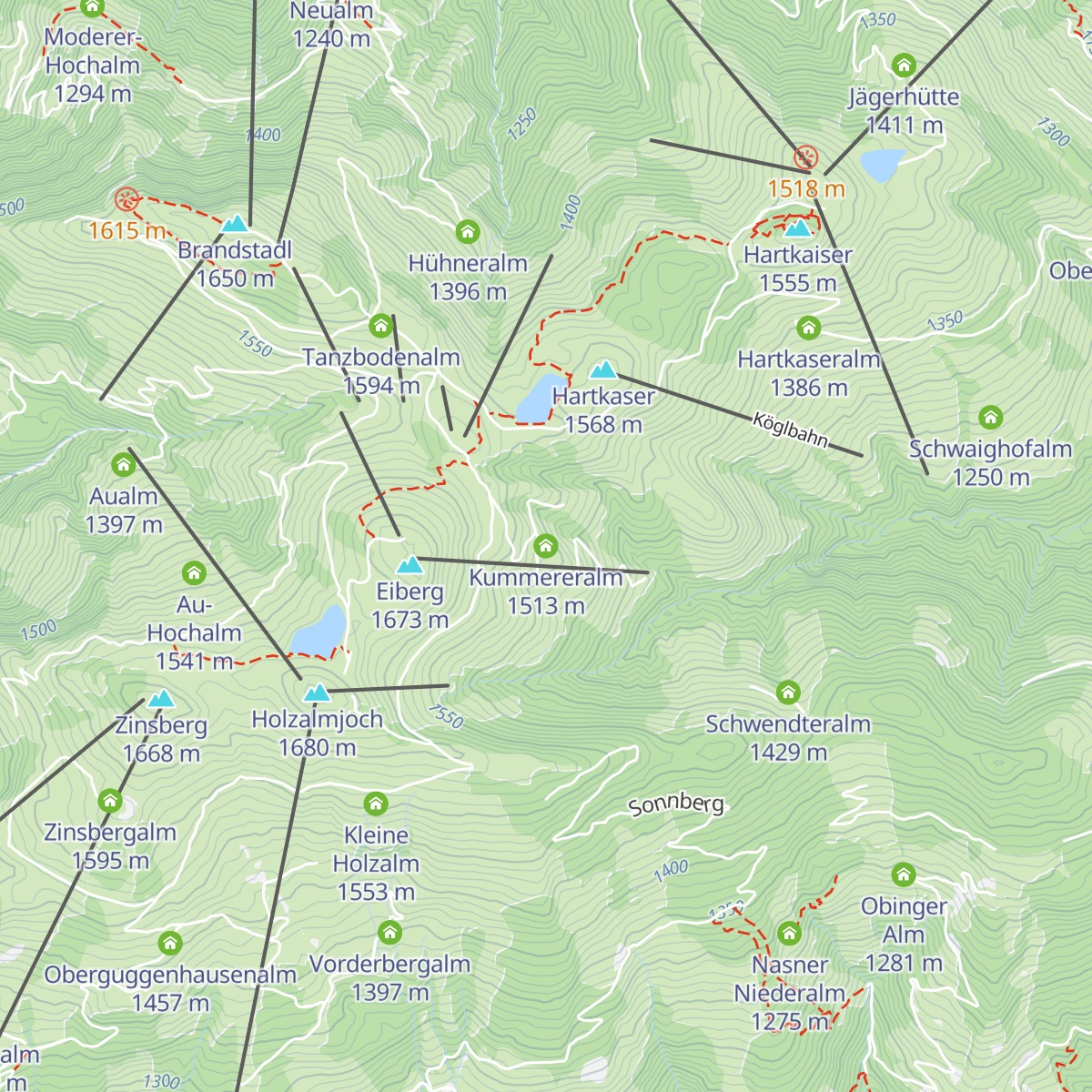 Kummereralm map