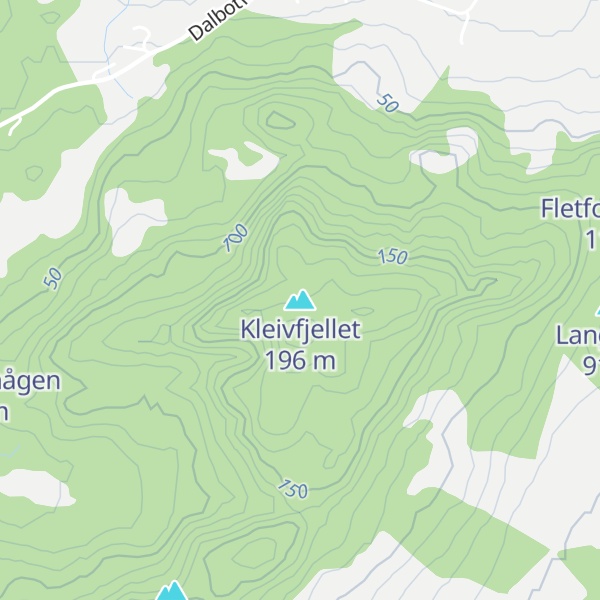 Map of Kleivfjellet