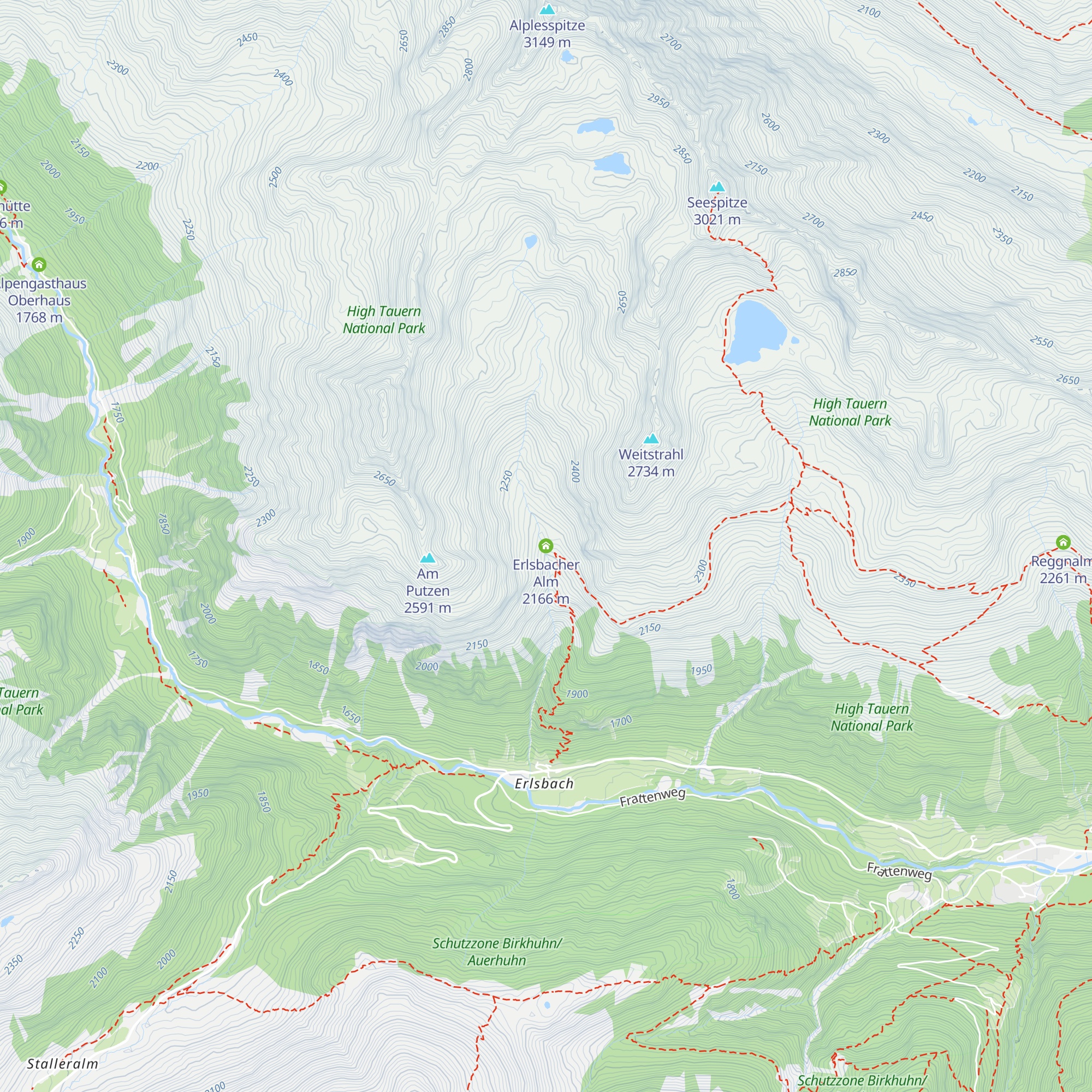 Erlsbacher Alm map