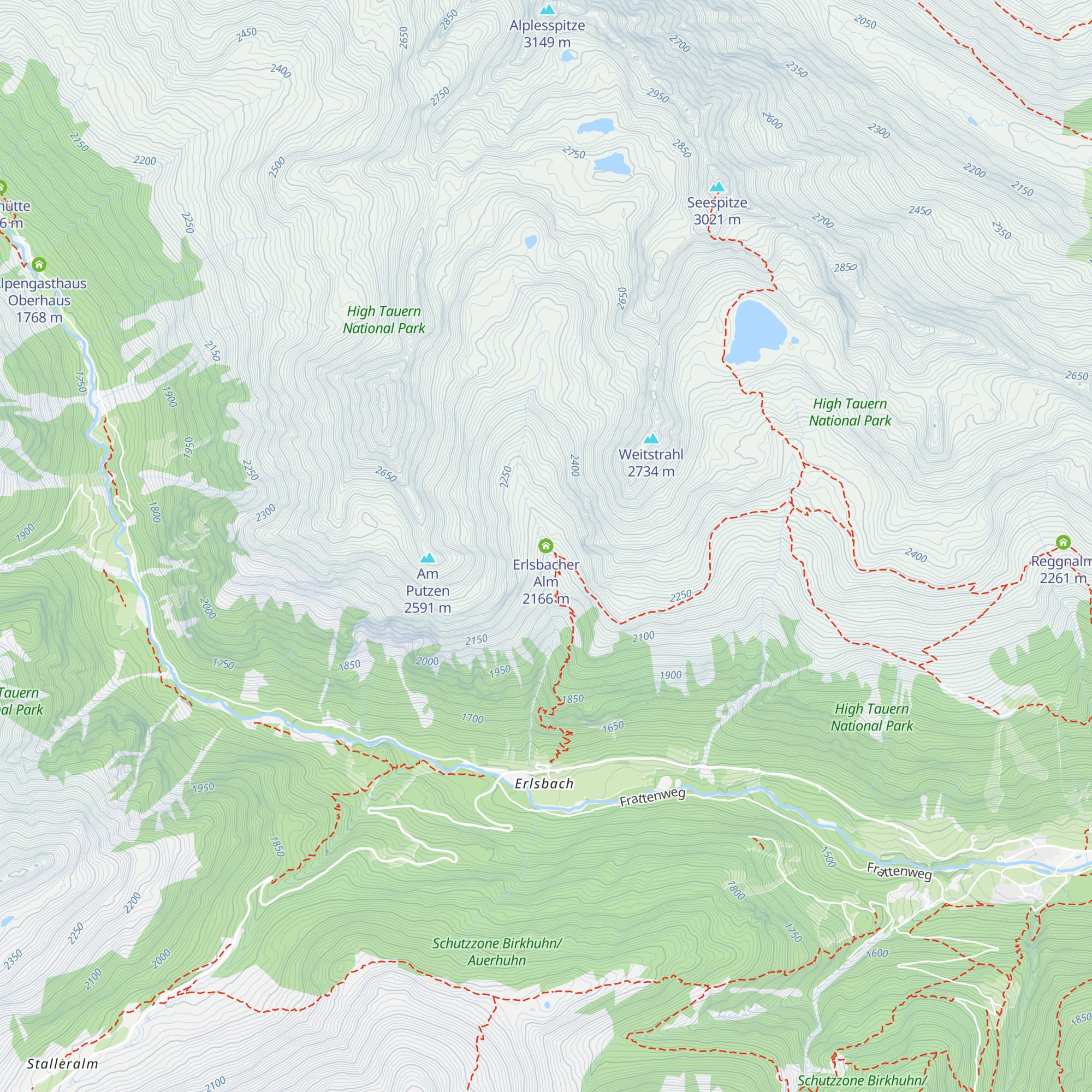 Erlsbacher Alm map