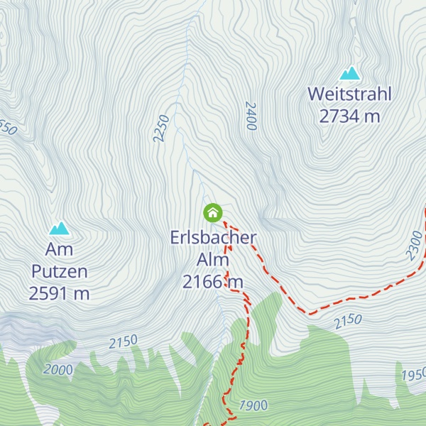 Map of Erlsbacher Alm
