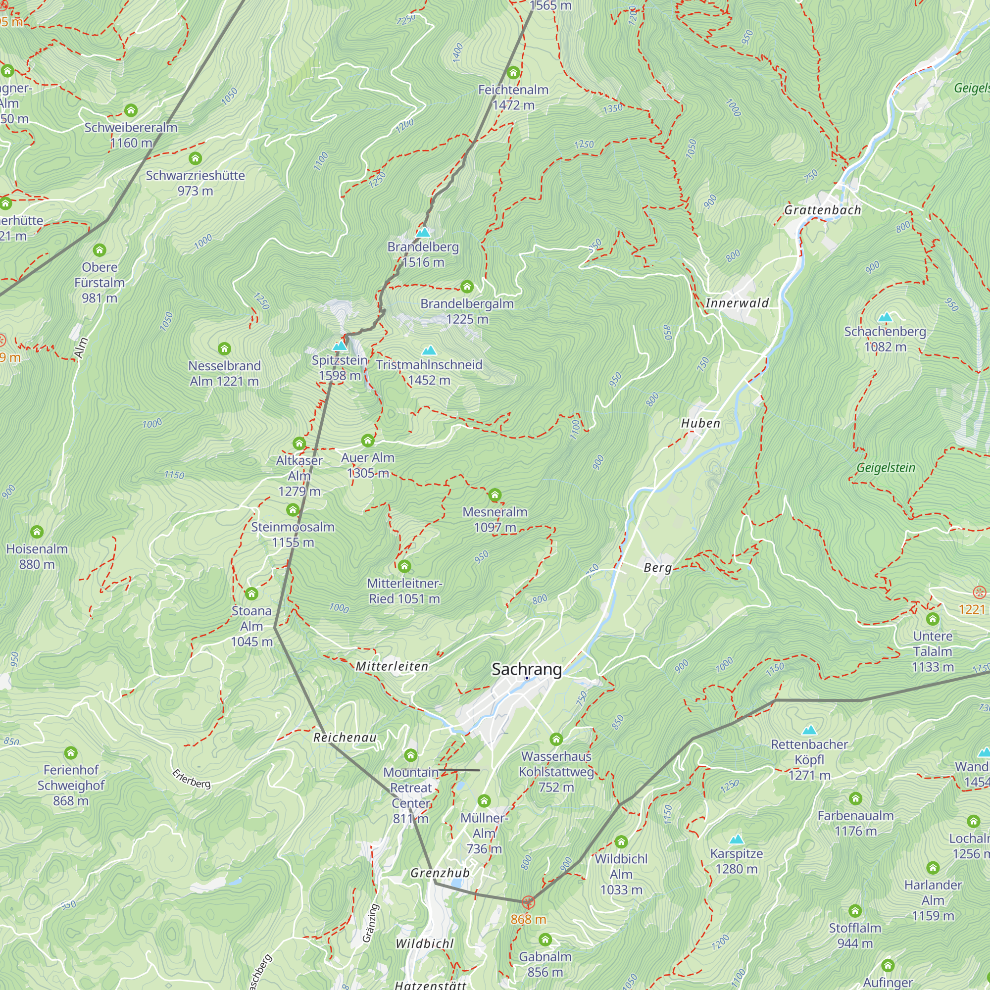 Mesneralm map