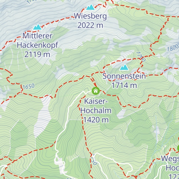 Map of Kaiser-Hochalm