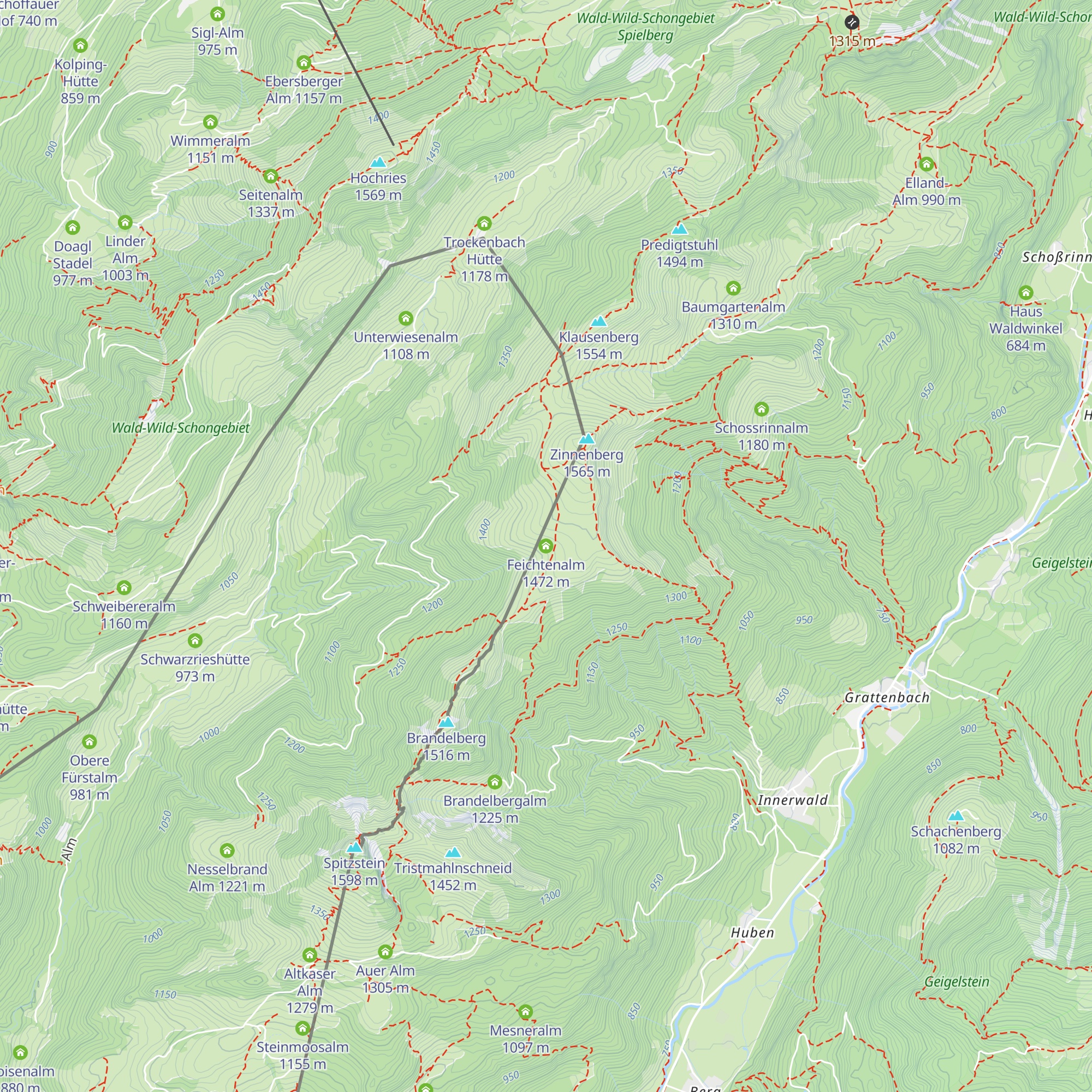 Feichtenalm map