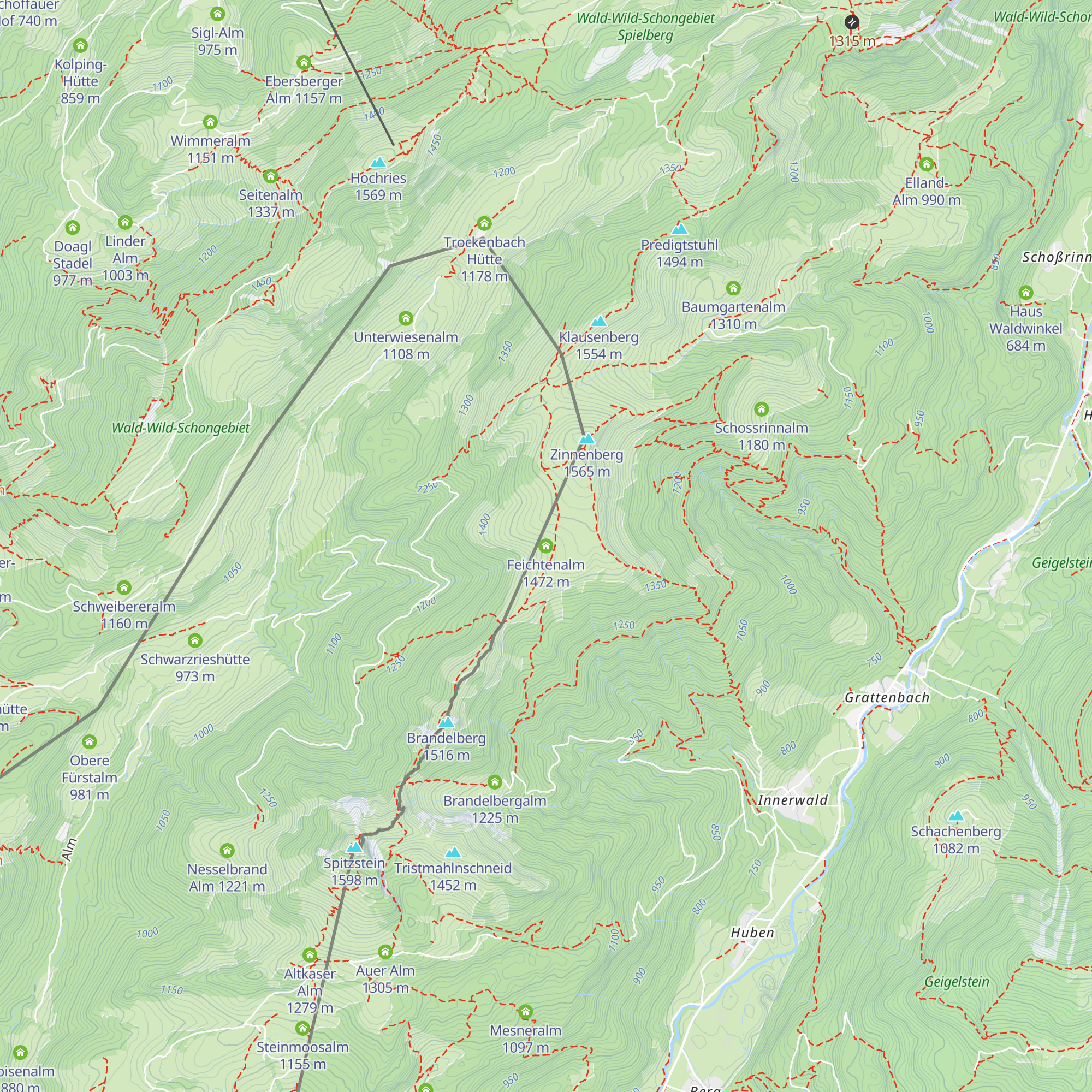 Feichtenalm map