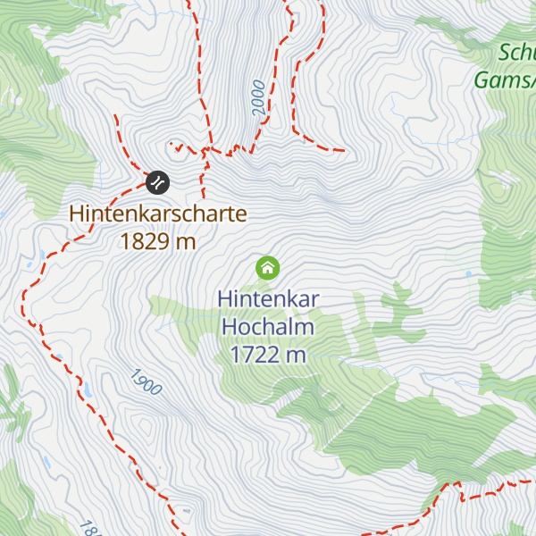 Map of Hintenkar Hochalm