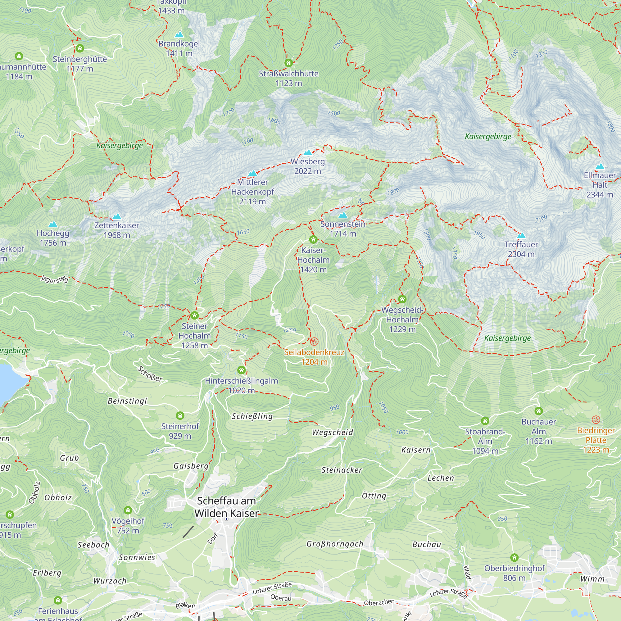 Kaiseralm / Vorderschiessling Alm map