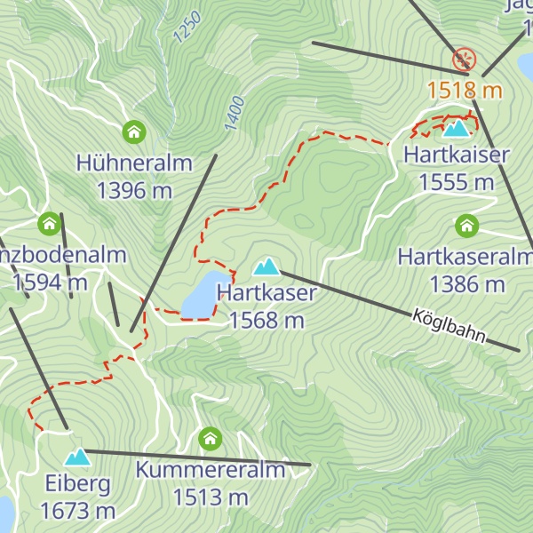 Map of Hartkaser