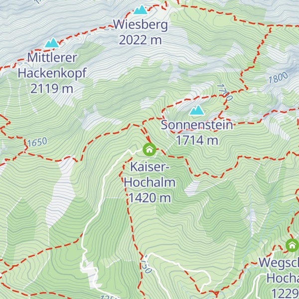 Map of Kaiser-Hochalm