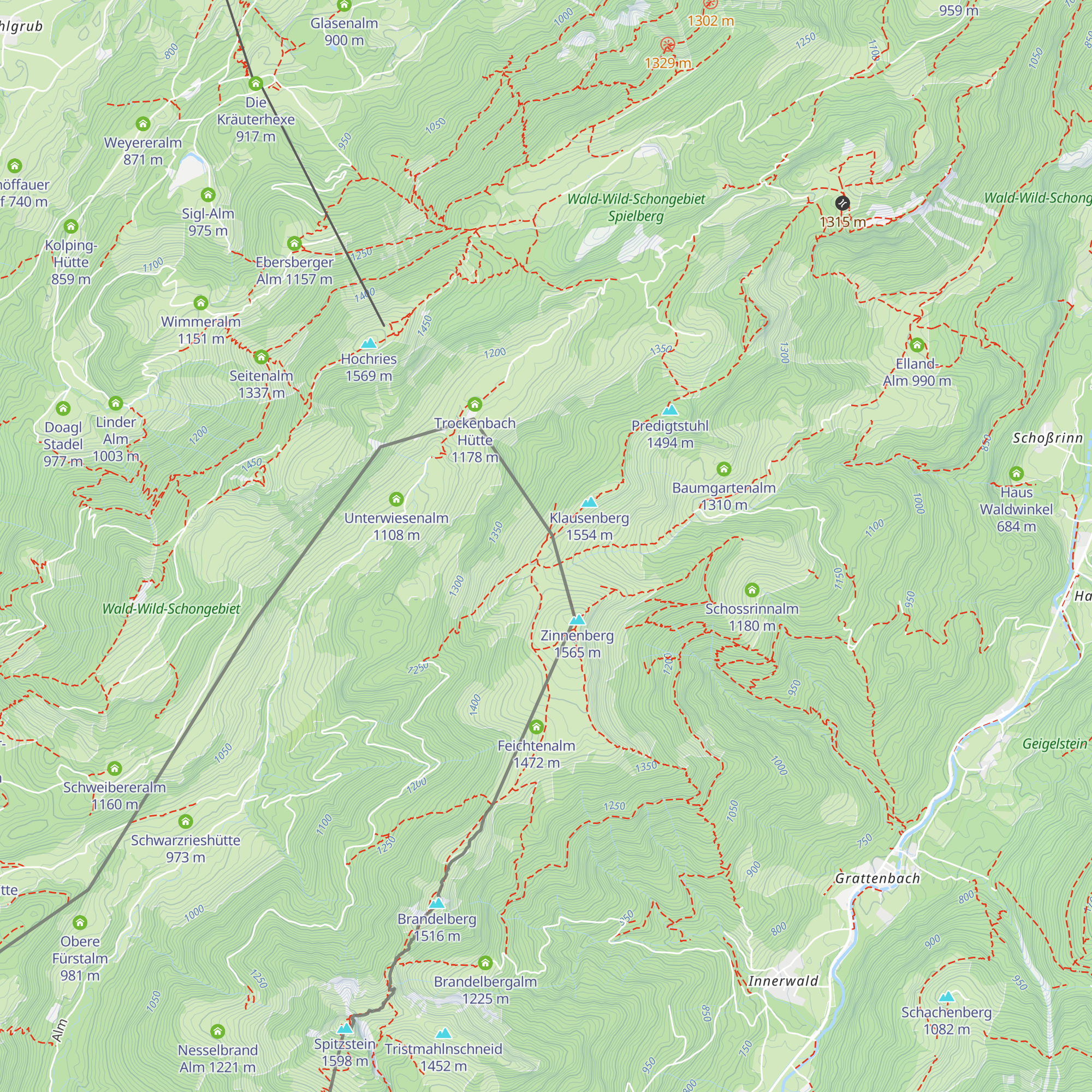 Klausen Huberkaser map