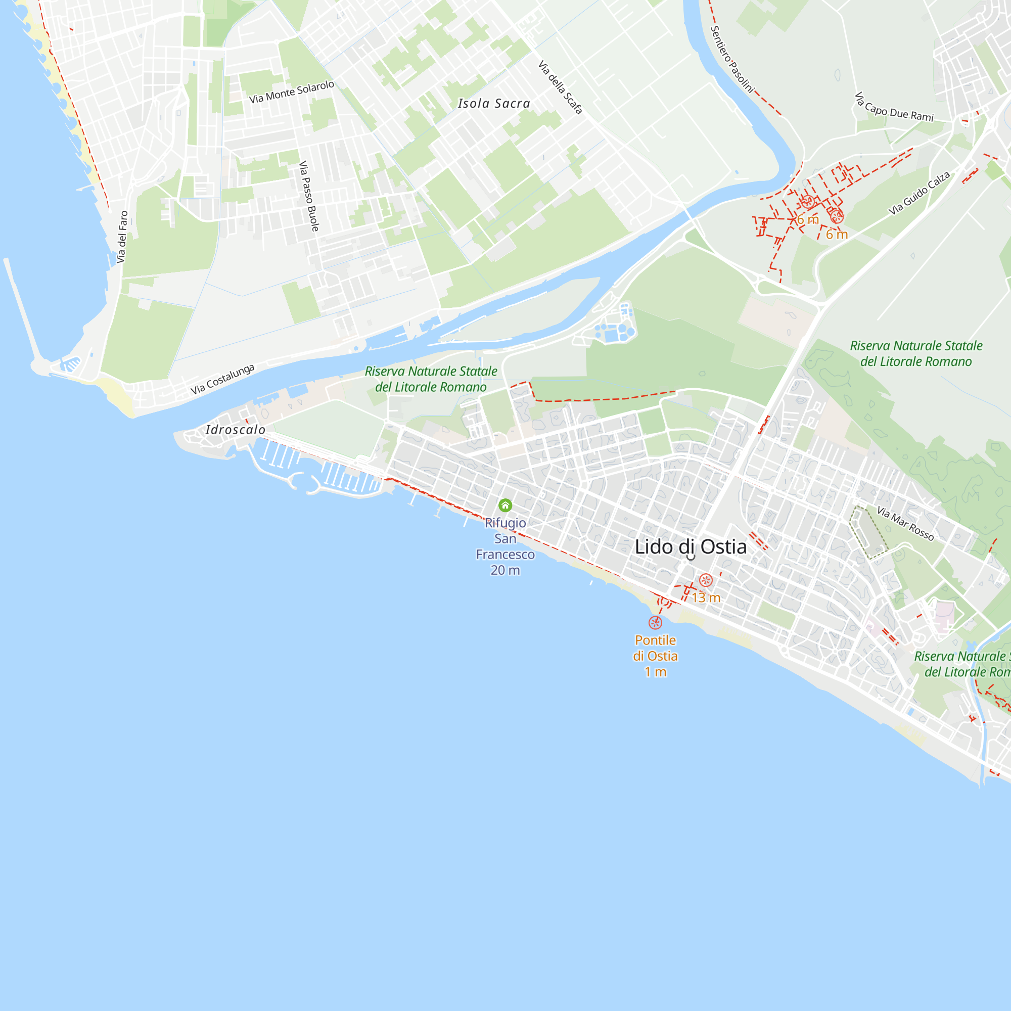 Rifugio San Francesco map