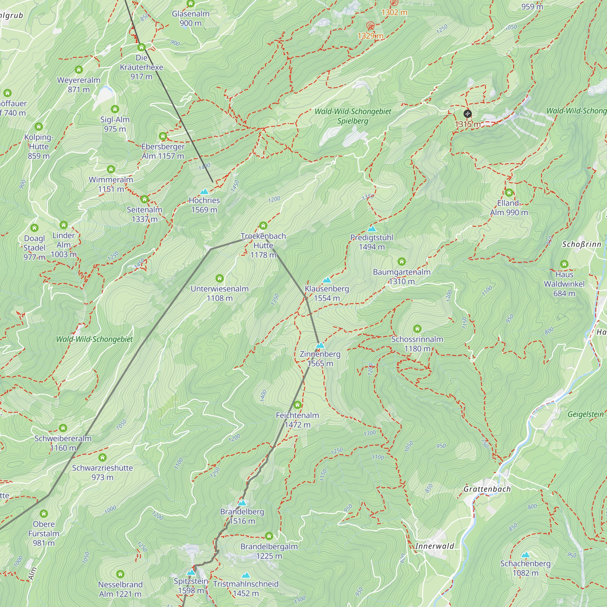 Klausen Haflingerhütte map