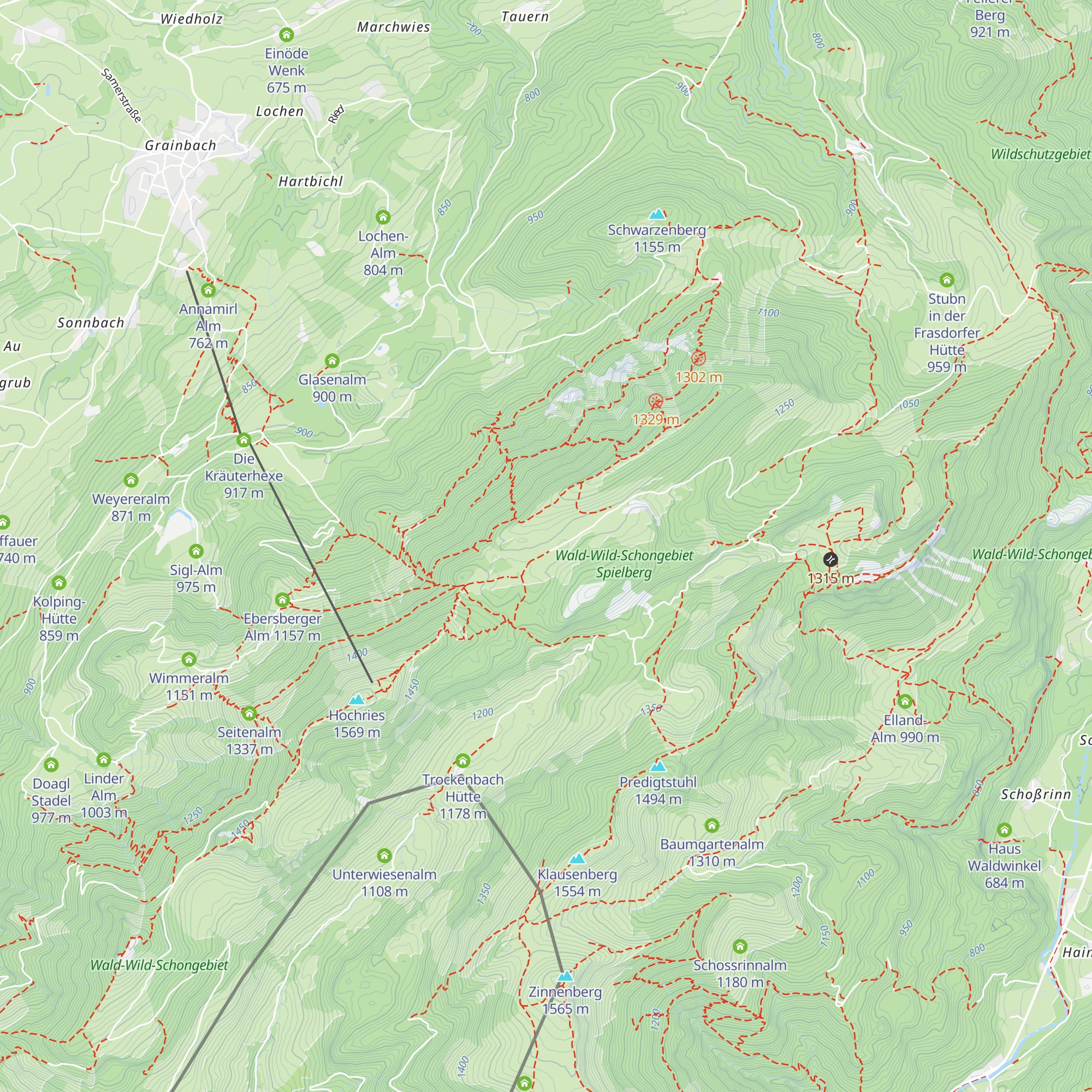 Herrschaftskaser map