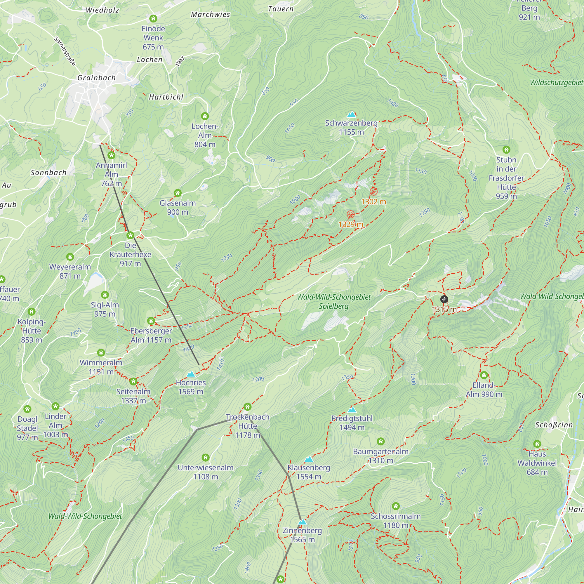 Herrschaftskaser map