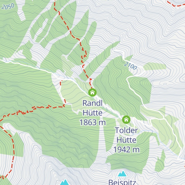 Map of Randl Hütte