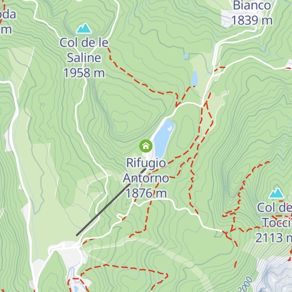 Map of Rifugio Antorno