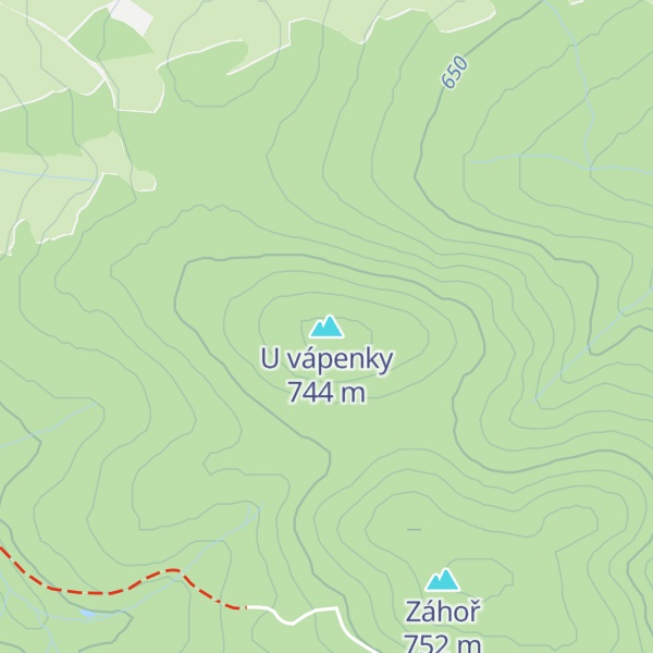 Map of U vápenky